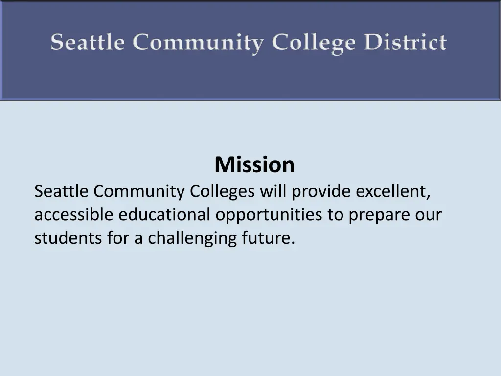 seattle community college district