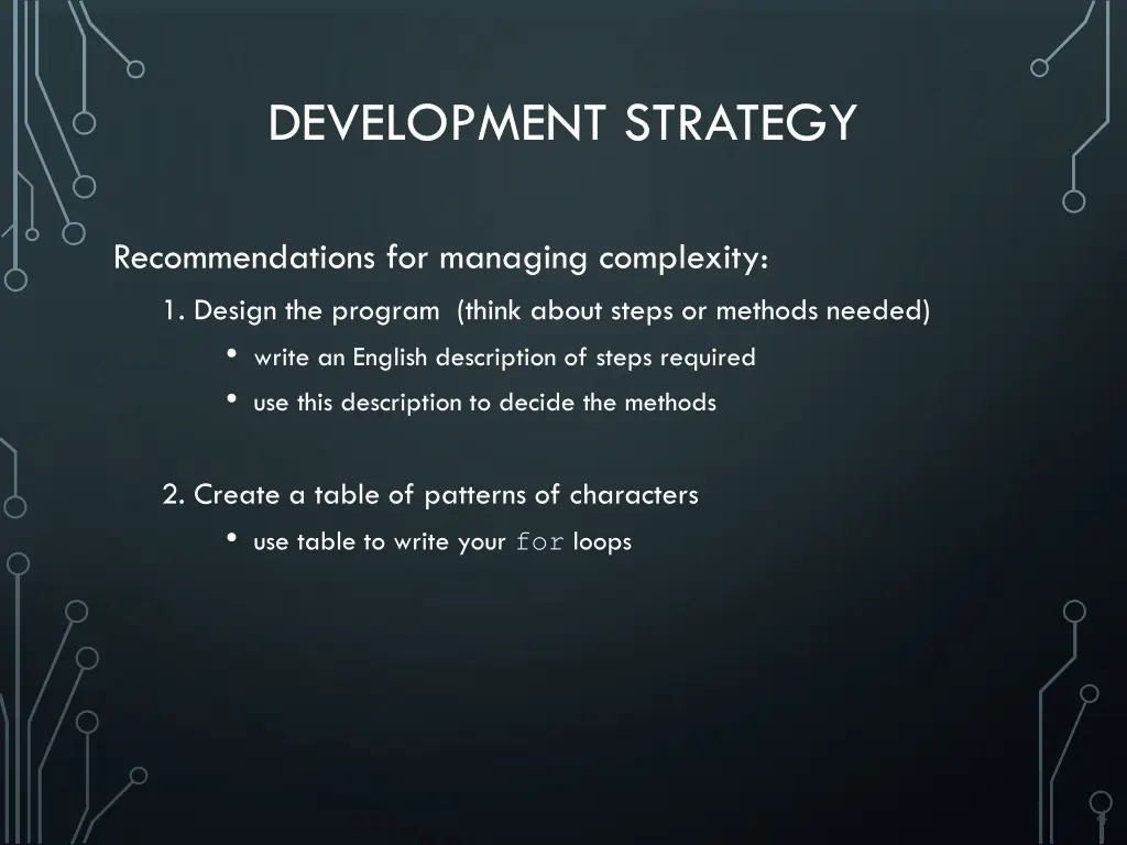 development strategy