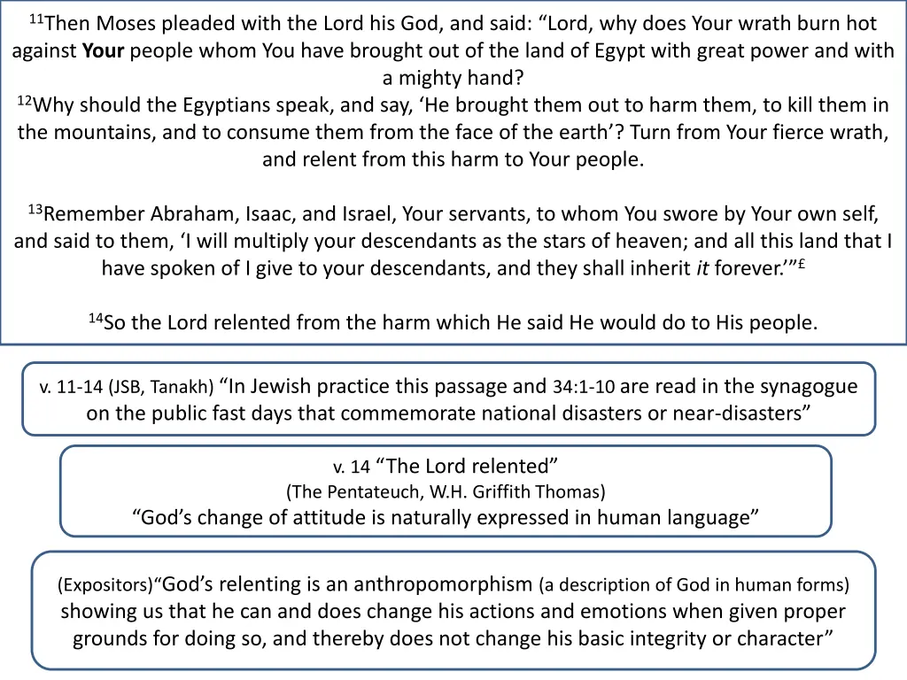 11 then moses pleaded with the lord