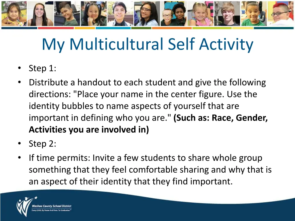 my multicultural self activity