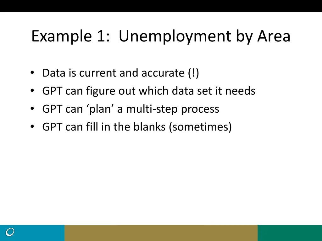 example 1 unemployment by area