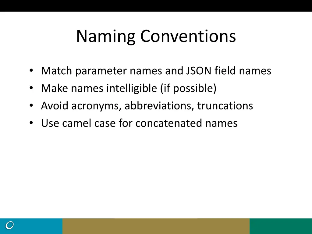 naming conventions