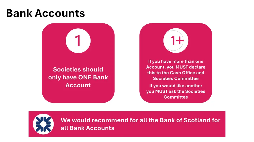 bank accounts