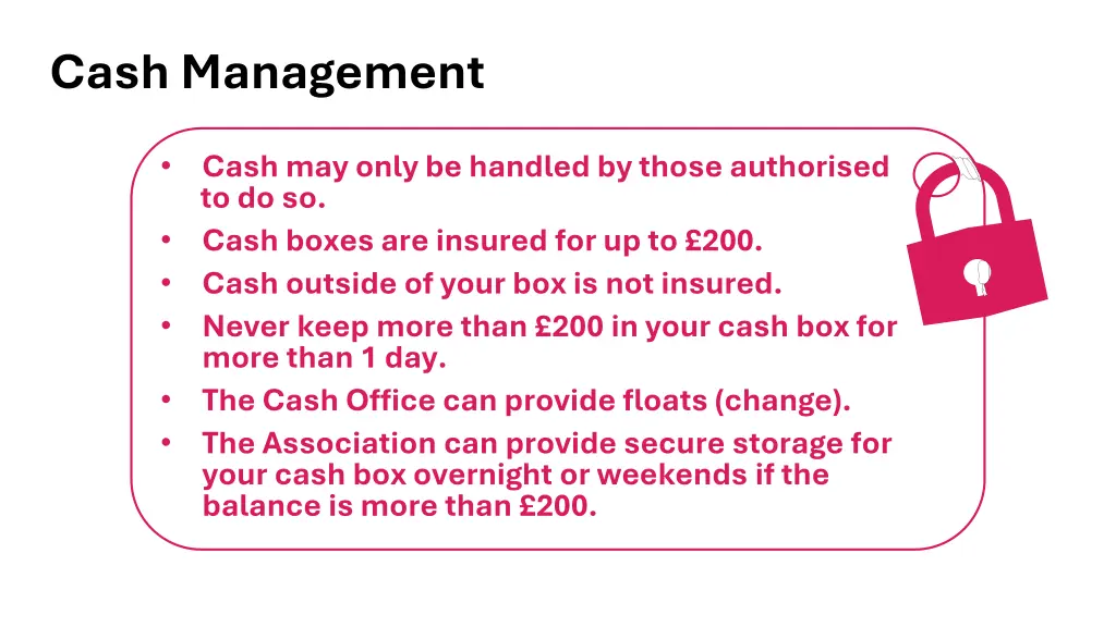 cash management