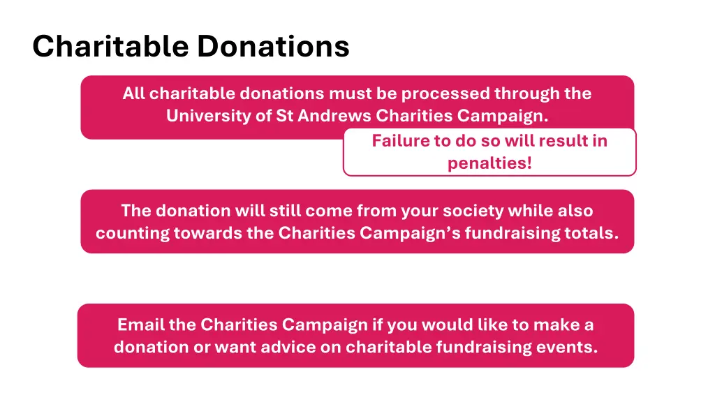 charitable donations