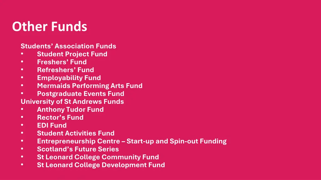 other funds