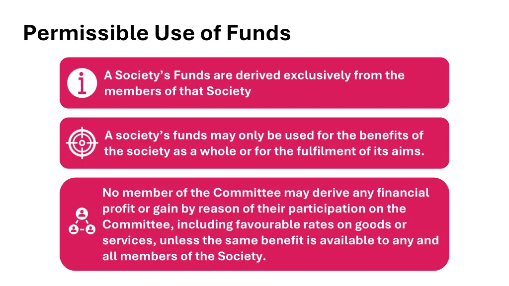 permissible use of funds