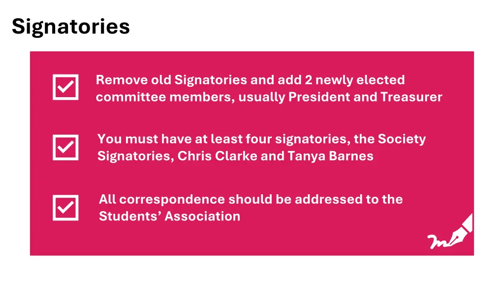 signatories