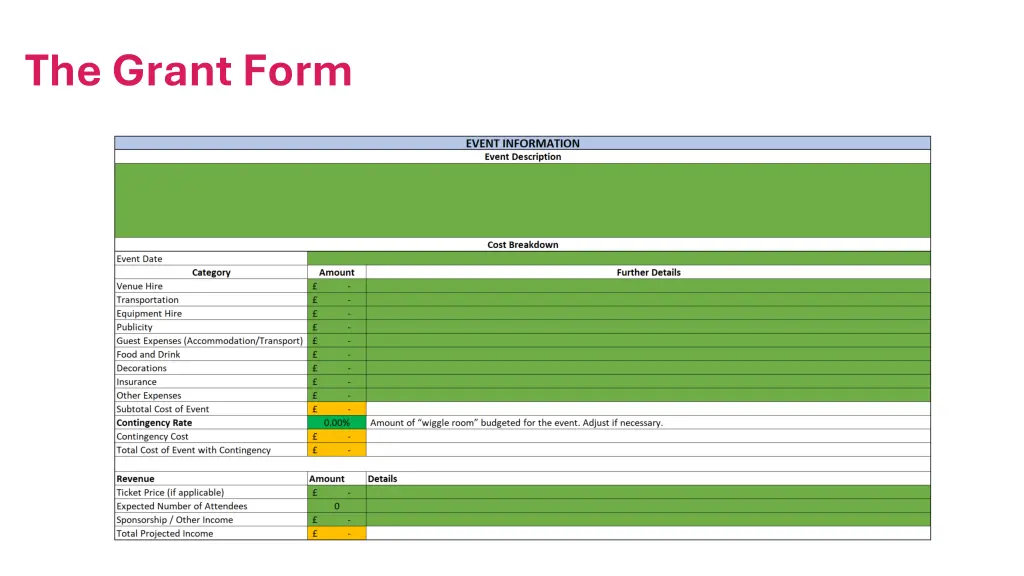 the grant form 1