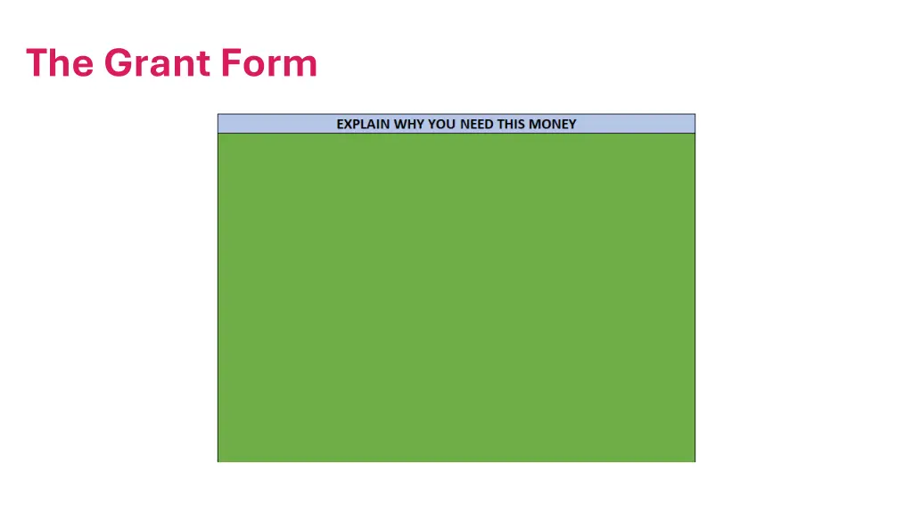 the grant form 2