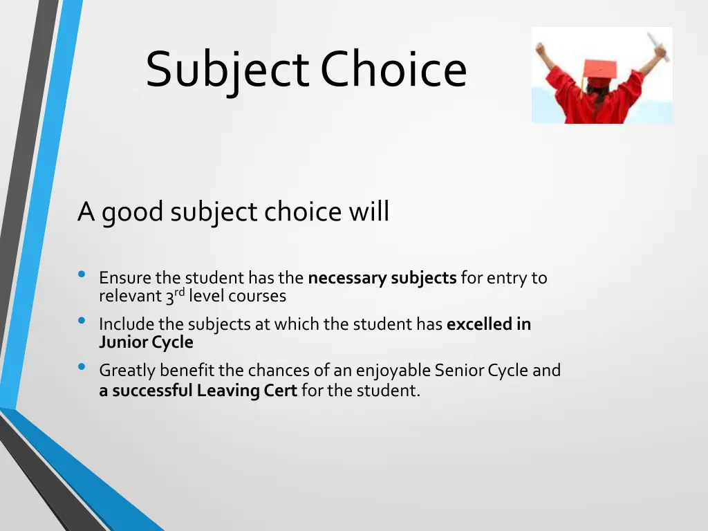 subject choice