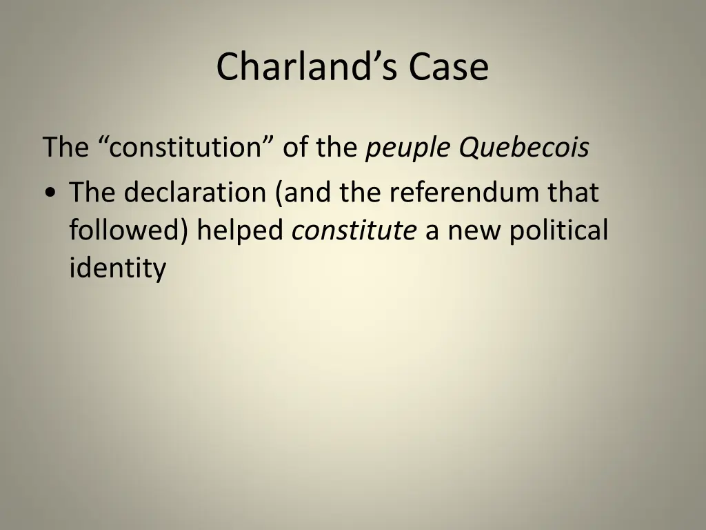 charland s case 5