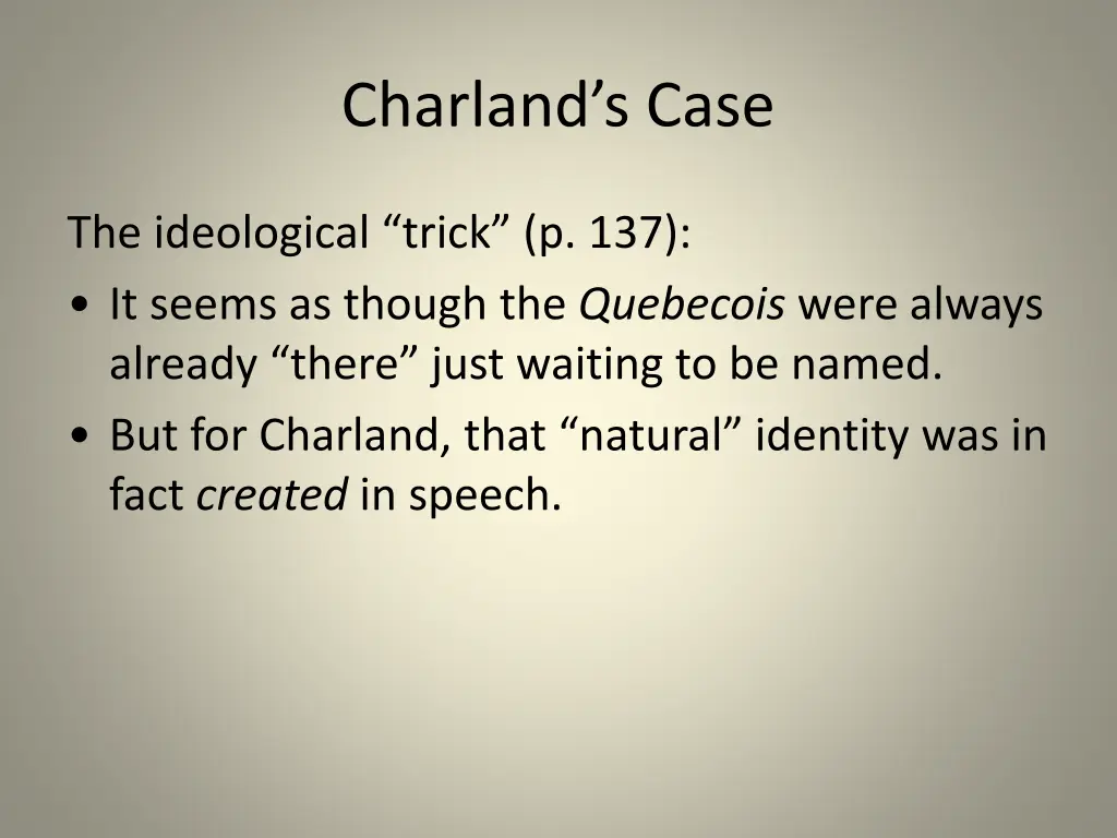 charland s case 9
