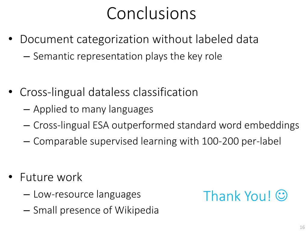 conclusions