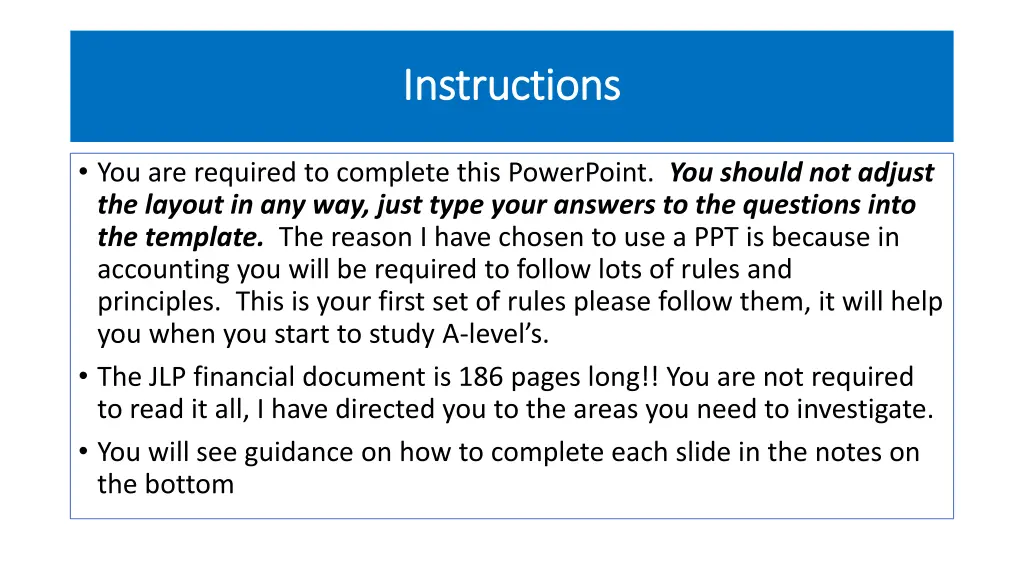 instructions instructions