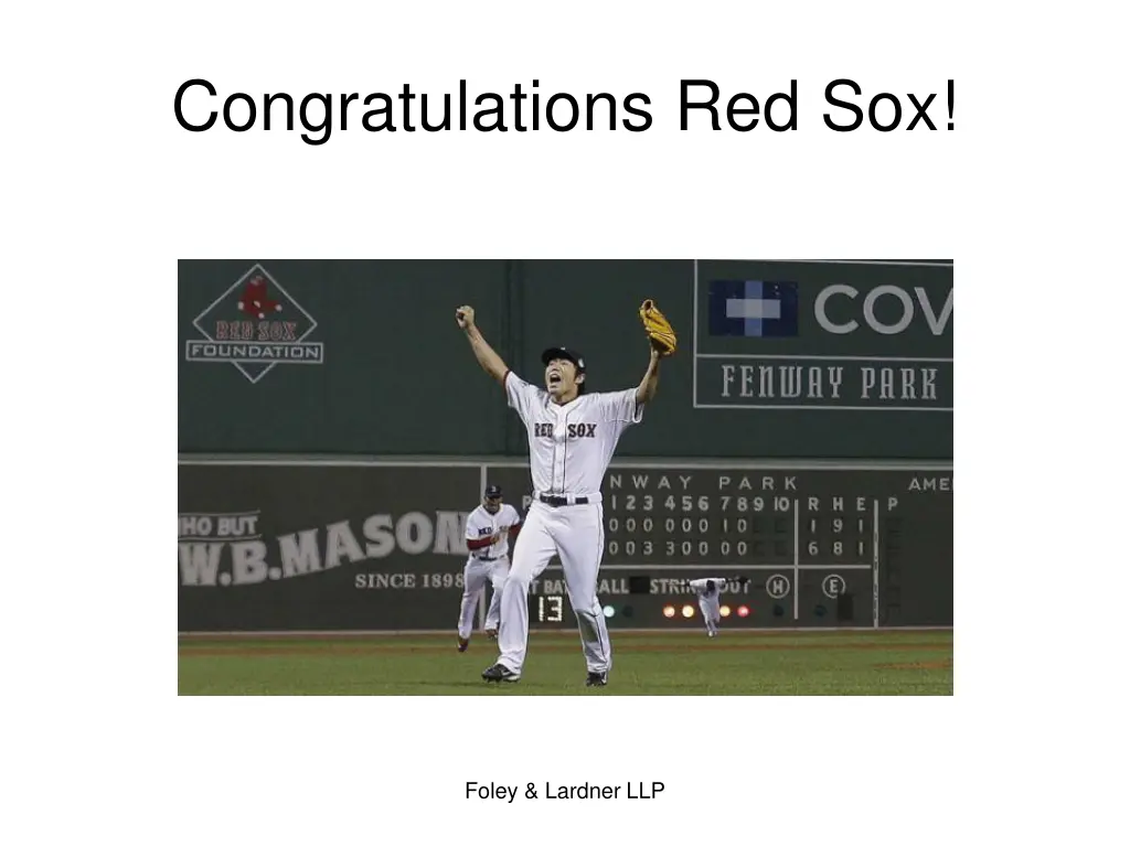 congratulations red sox