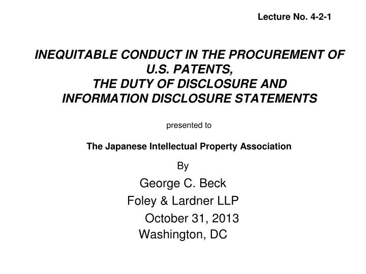 lecture no 4 2 1