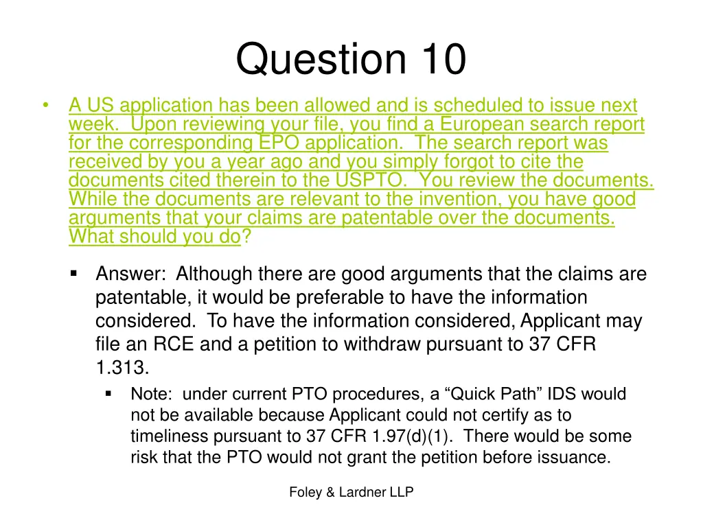 question 10