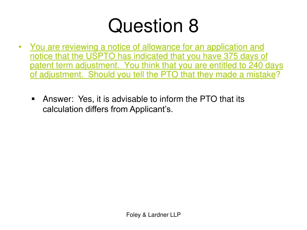 question 8