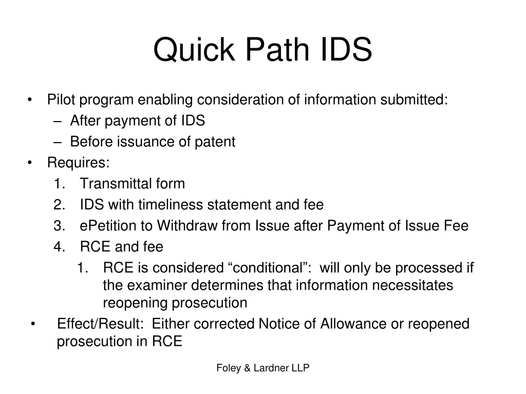 quick path ids