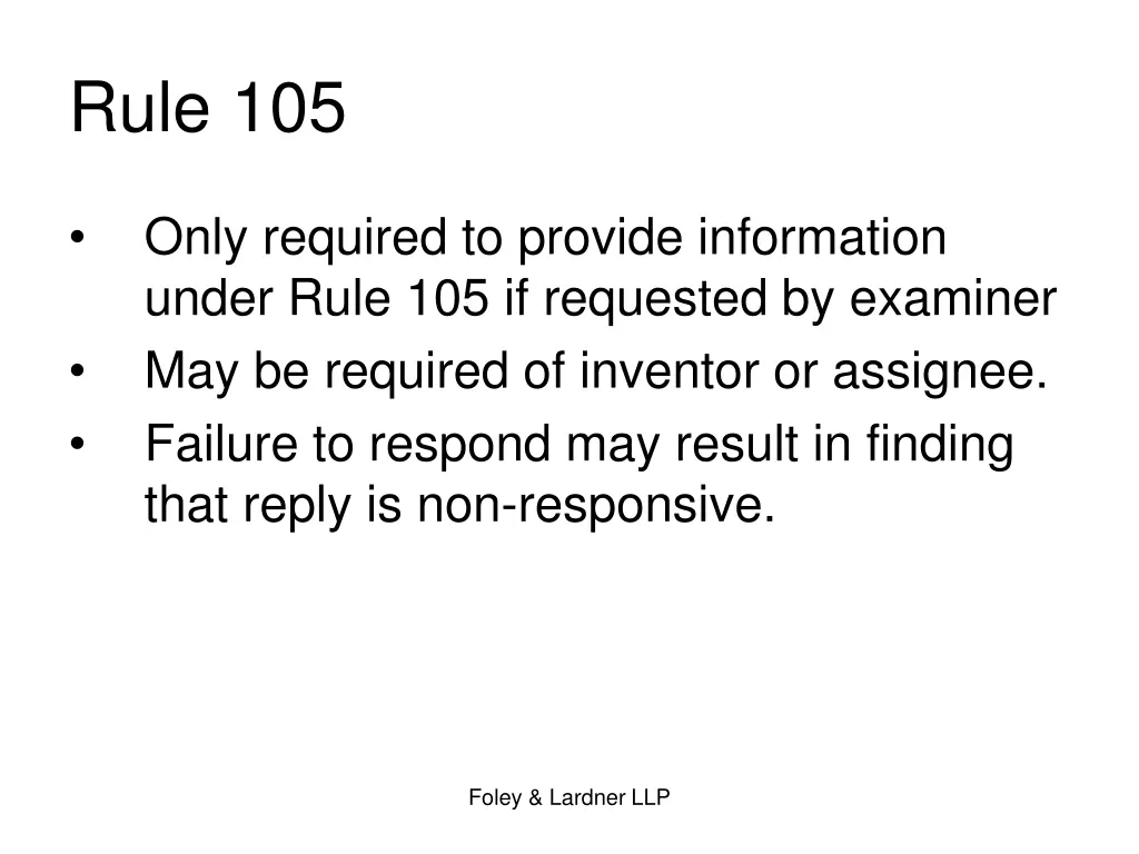 rule 105