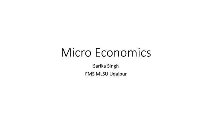 micro economics