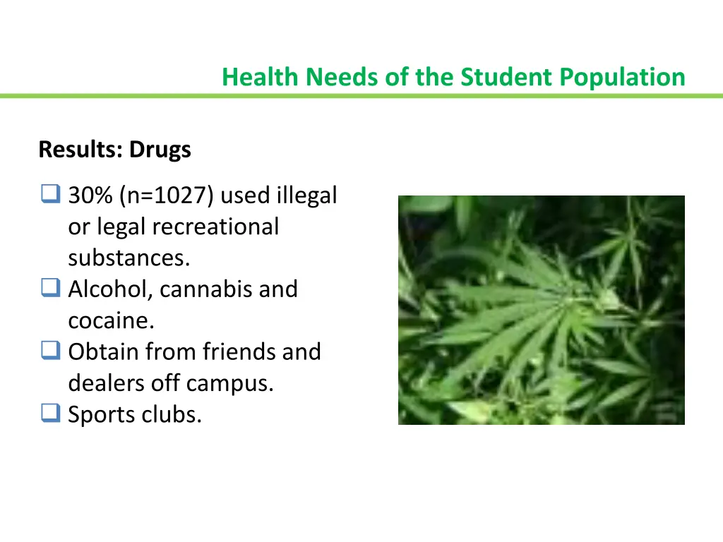 health needs of the student population 5