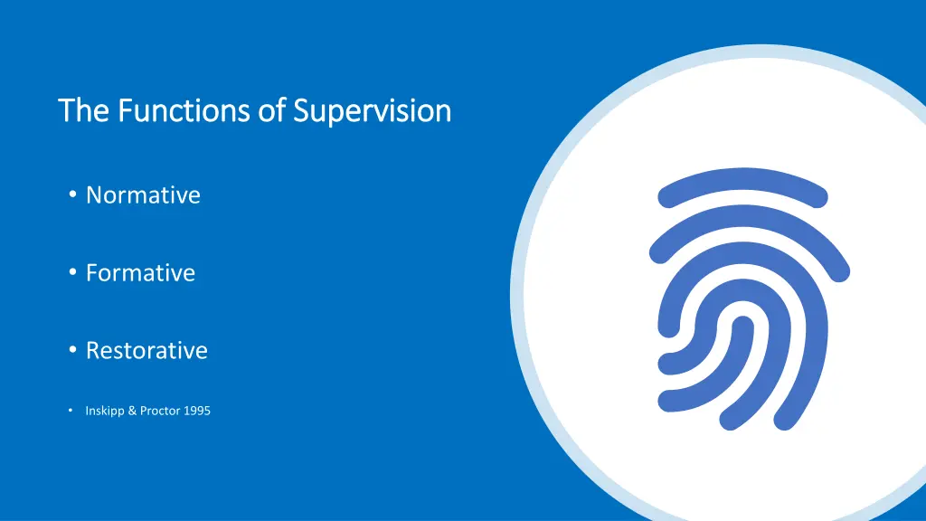 the functions of supervision the functions