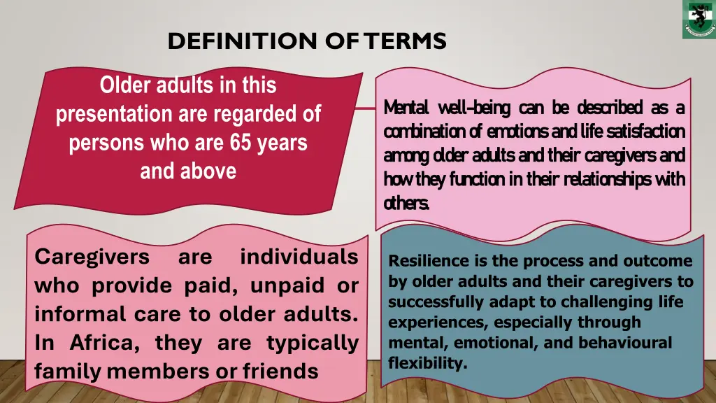 definition of terms