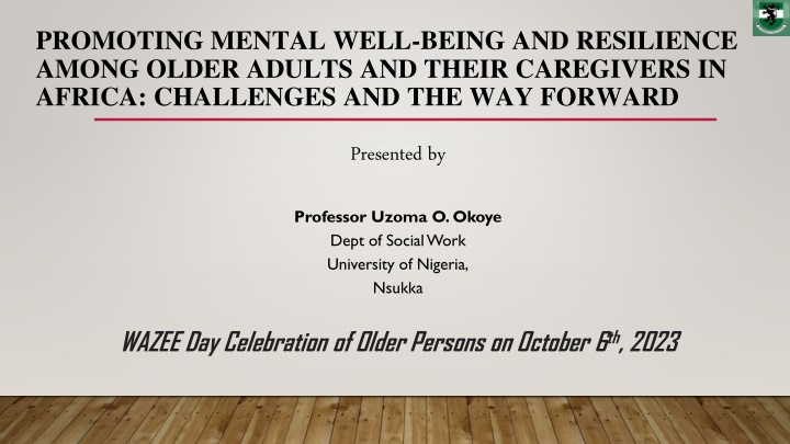 promoting mental well being and resilience among