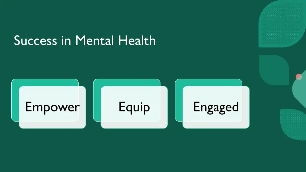 success in mental health