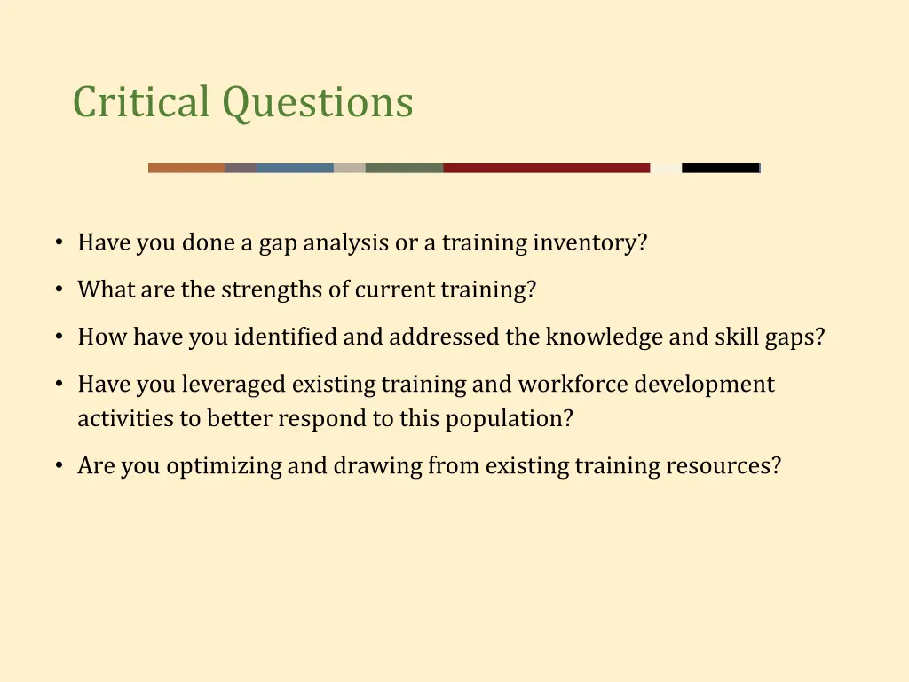 critical questions