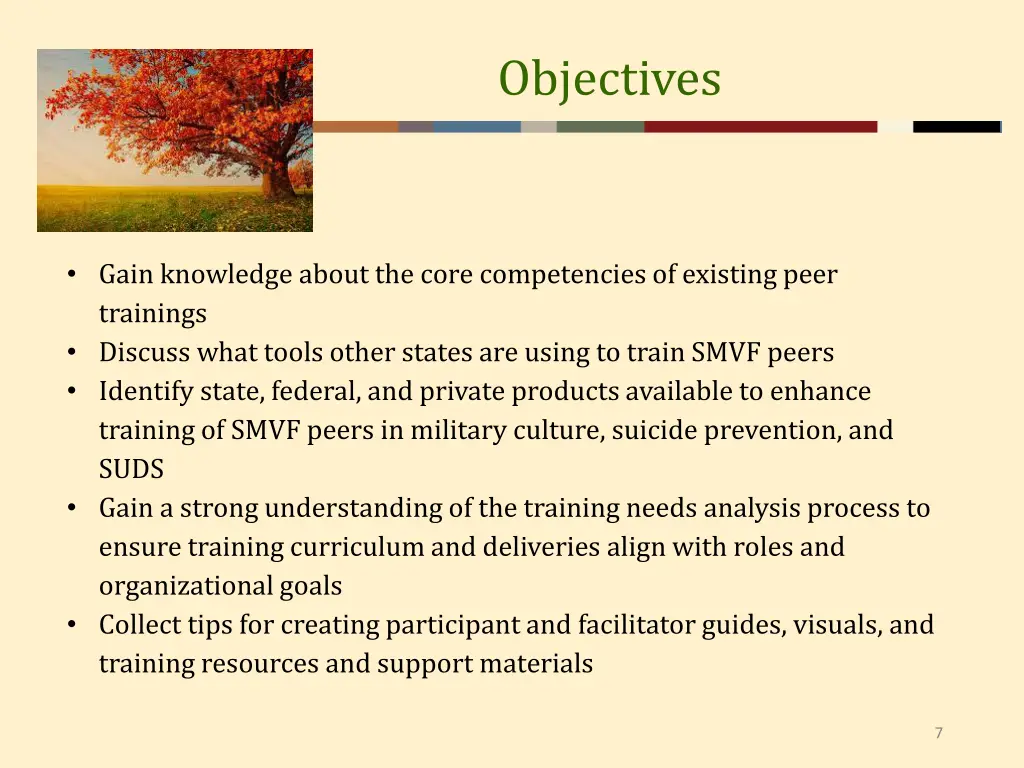objectives