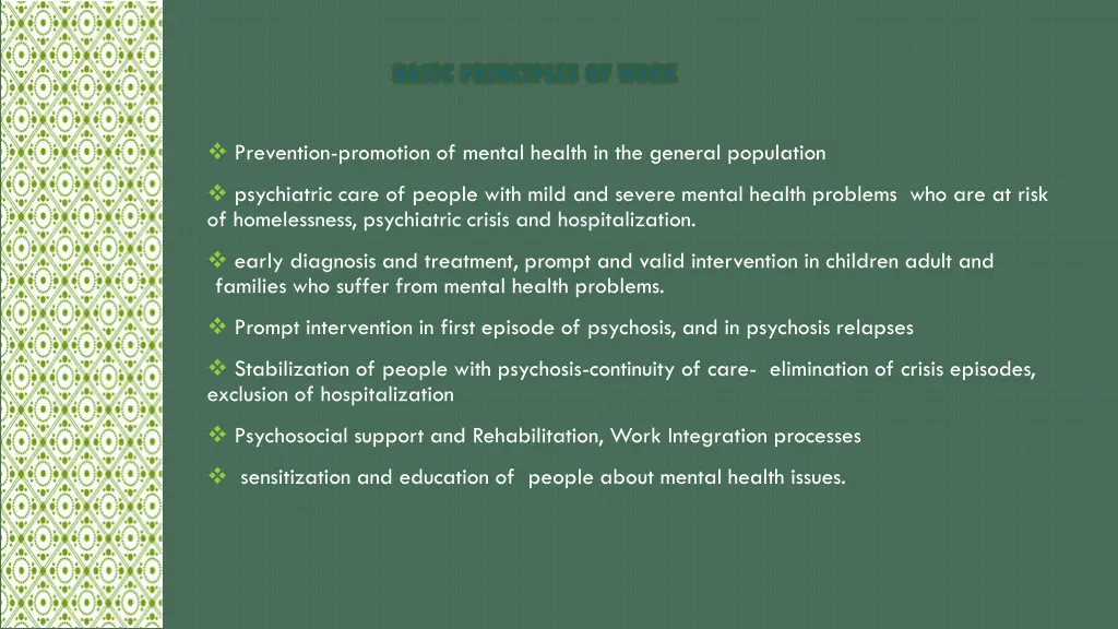basic principles of work