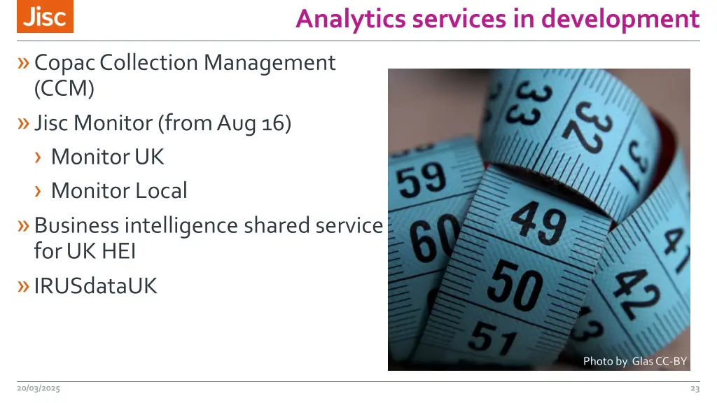 analytics services in development
