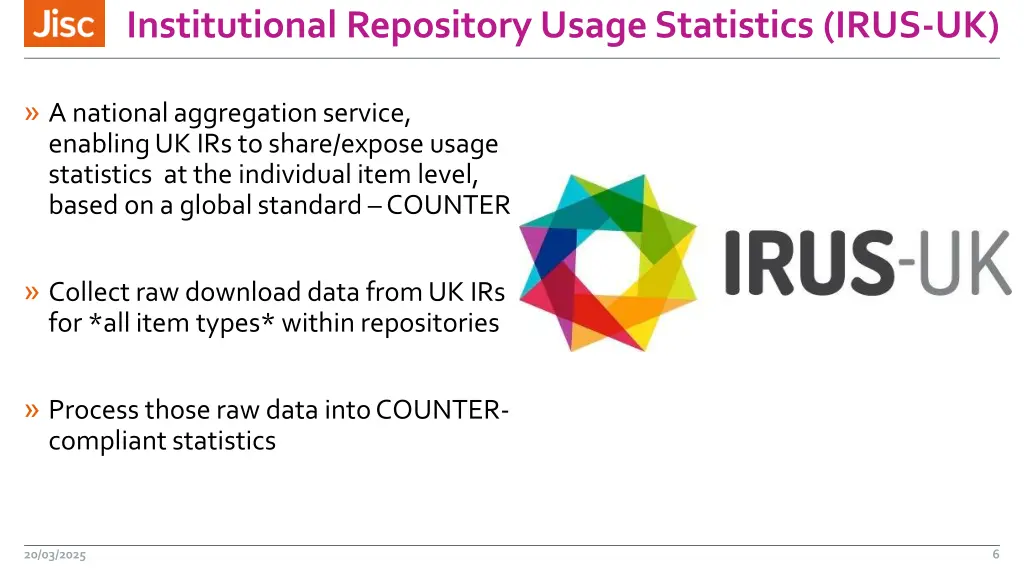 institutional repository usage statistics irus uk