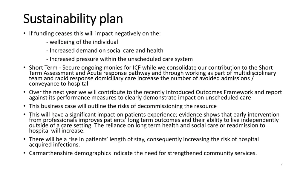 sustainability plan sustainability plan