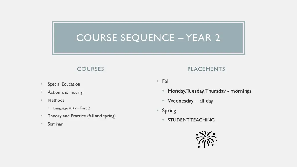 course sequence year 2