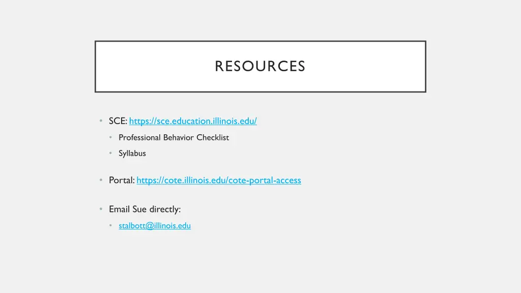 resources
