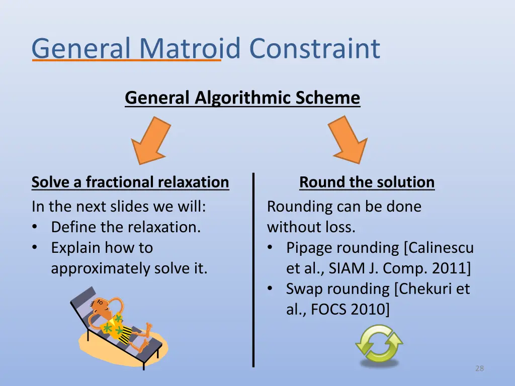 general matroid constraint