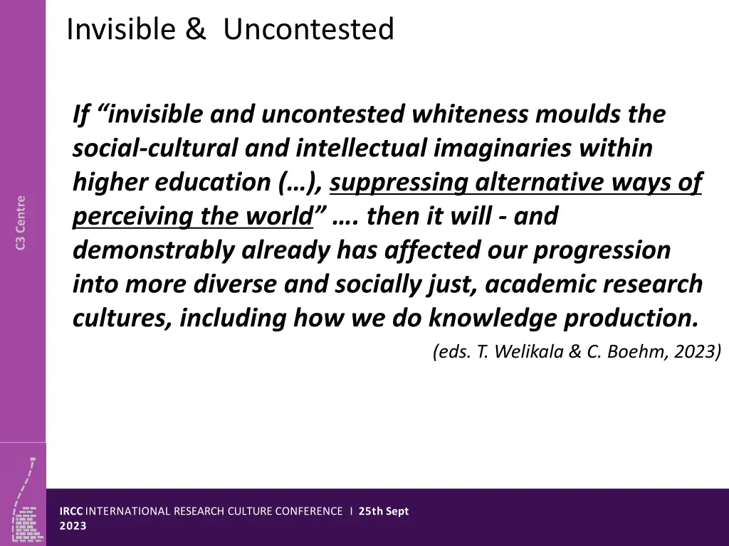 invisible uncontested