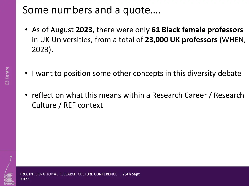 some numbers and a quote