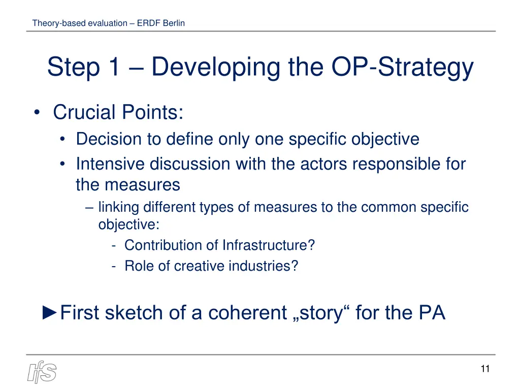 theory based evaluation erdf berlin 10