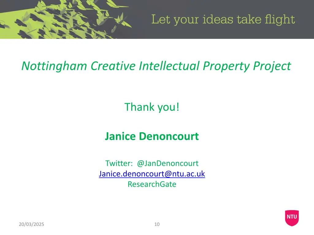 nottingham creative intellectual property project