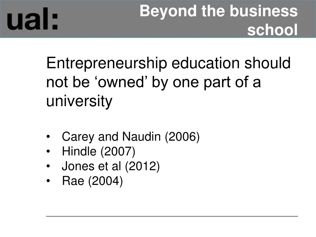 beyond the business