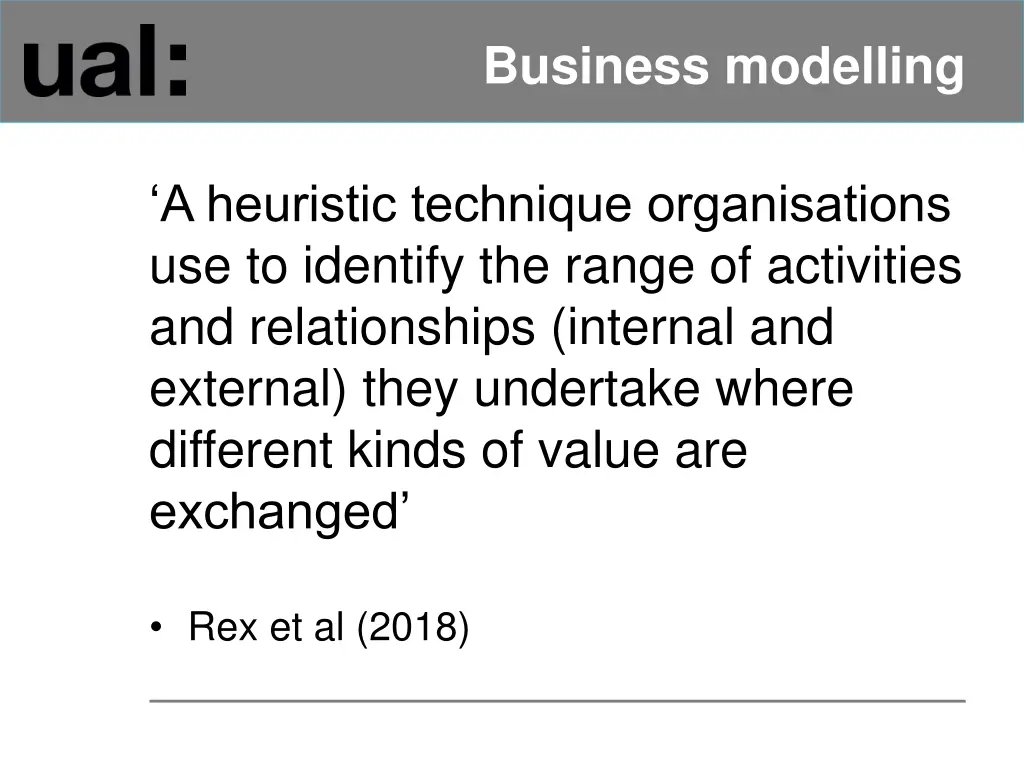 business modelling