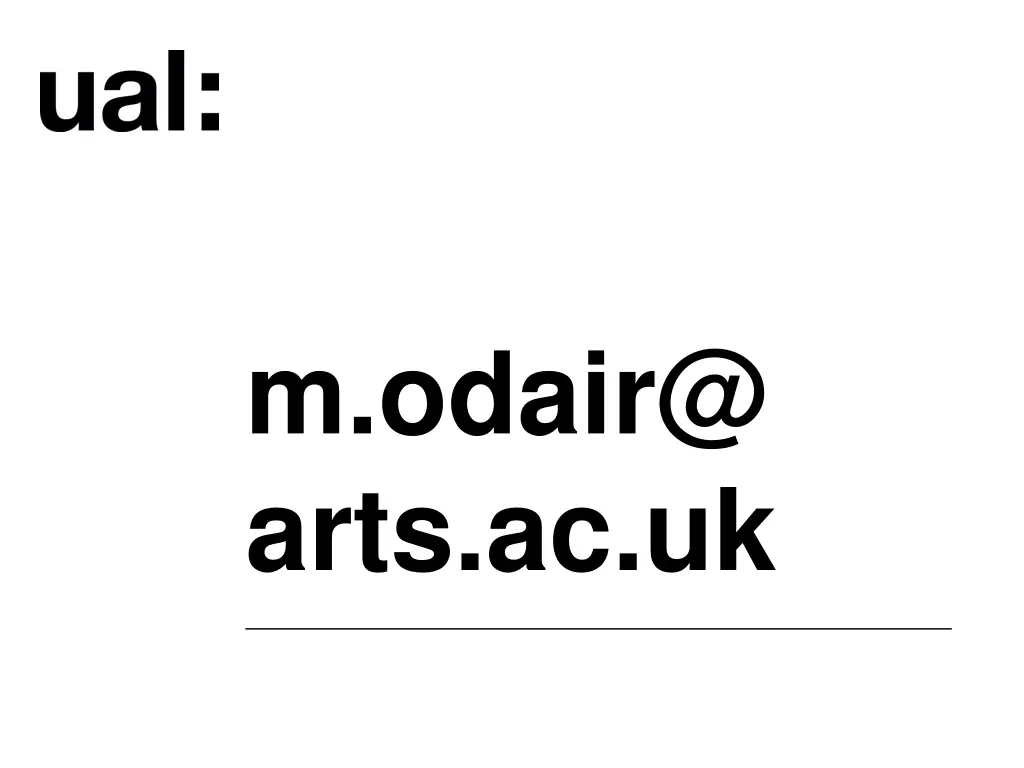 m odair@ arts ac uk