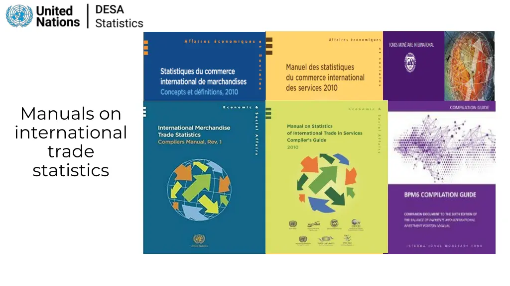 manuals on international trade statistics