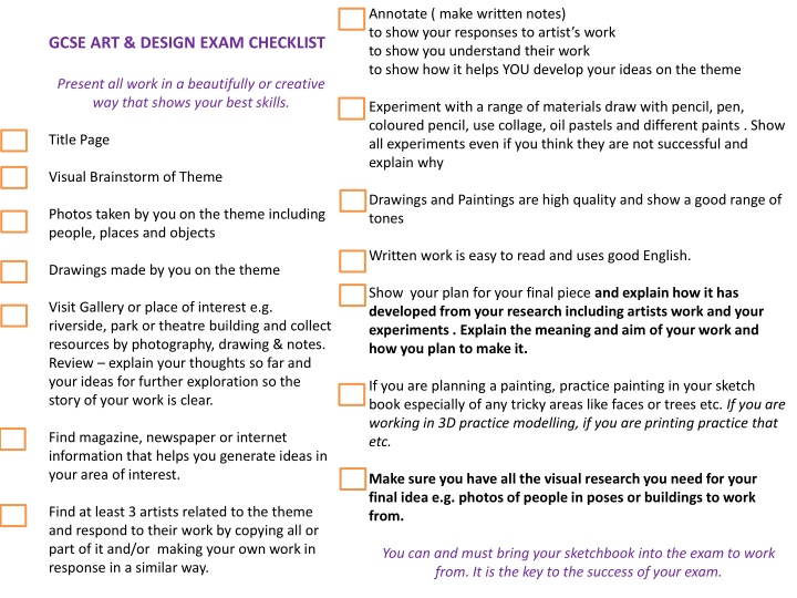 annotate make written notes to show your