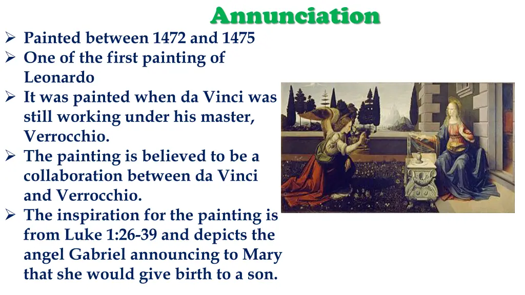 annunciation